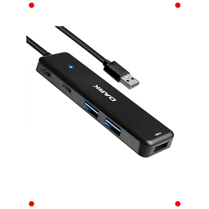 Çok Portlu USB 3.2 Hub (3x USB-A, 1x Type-C, Şarj)