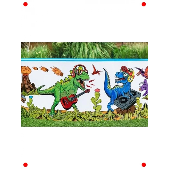 Çok Renkli Kare Çocuk Havuzu - 244x244x46 cm