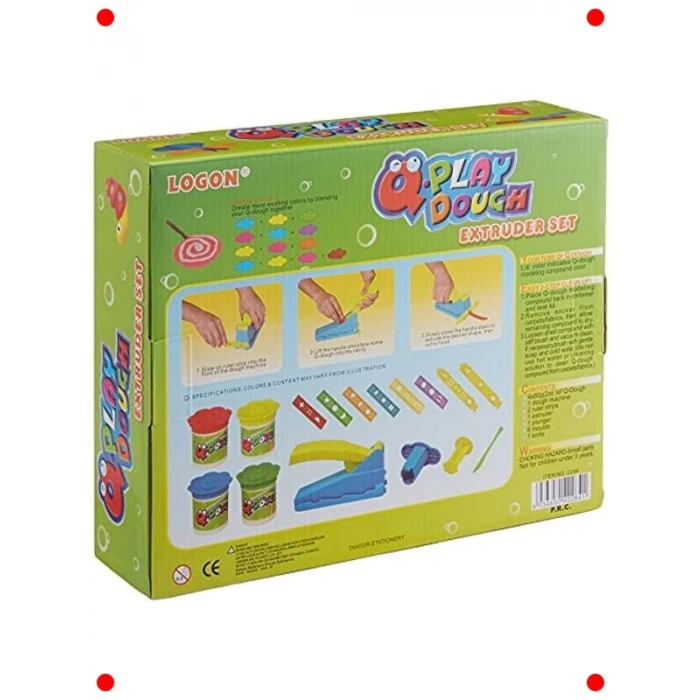 Çok Renkli Oyun Hamuru Seti - 12li Paket