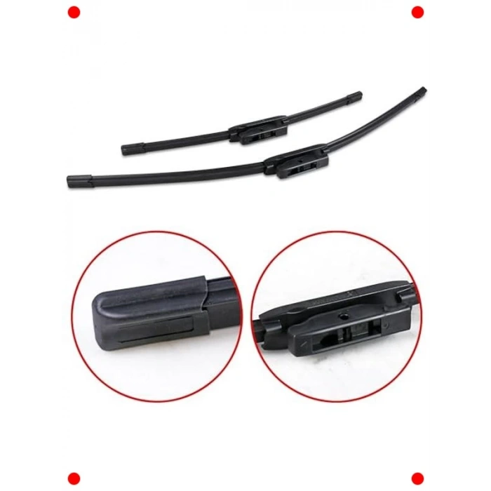 Çoklu Araç Modeli Uyumlu Aerodinamik Silecek Seti