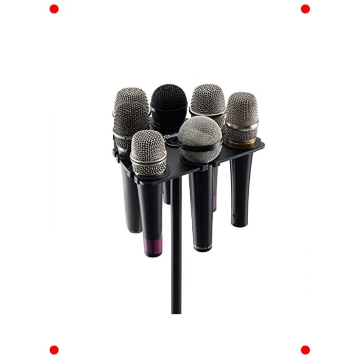 Çoklu Mikrofon Tutucu Aparatı - Siyah, Sağlam