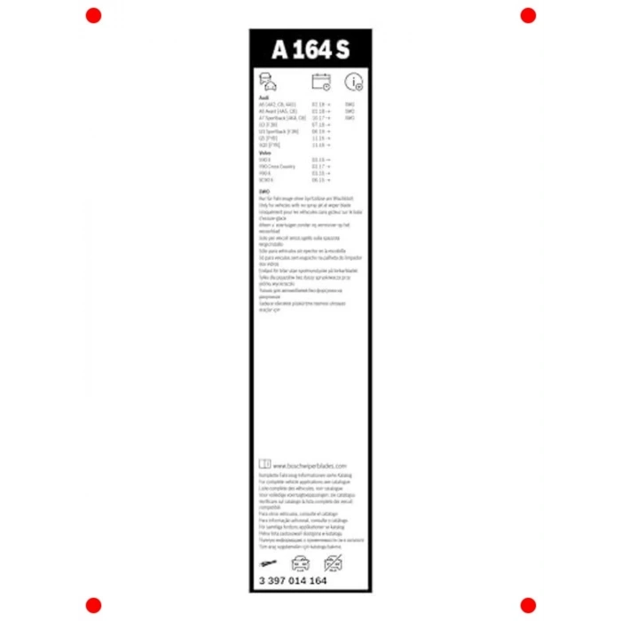 Çoklu Uyumlu Aerodinamik Silecek Seti (625/500 mm)