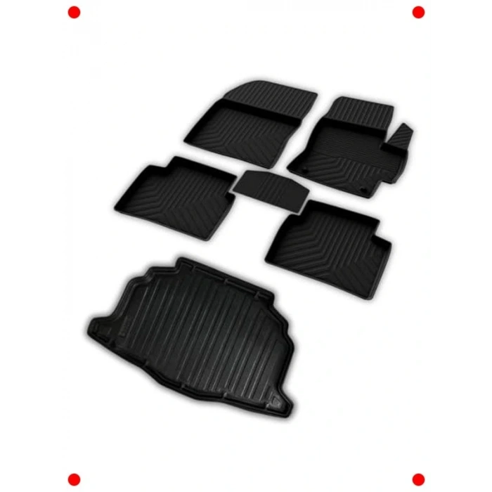 Corolla Hibrit 2020+ Uyumlu 4D Paspas ve 3D Bagaj Havuzu