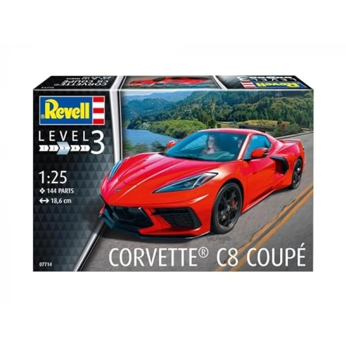 Corvette C8 Coupé Maket Oyuncak Araba, Gerçekçi Tasarımı ile Koleksiyoncular için