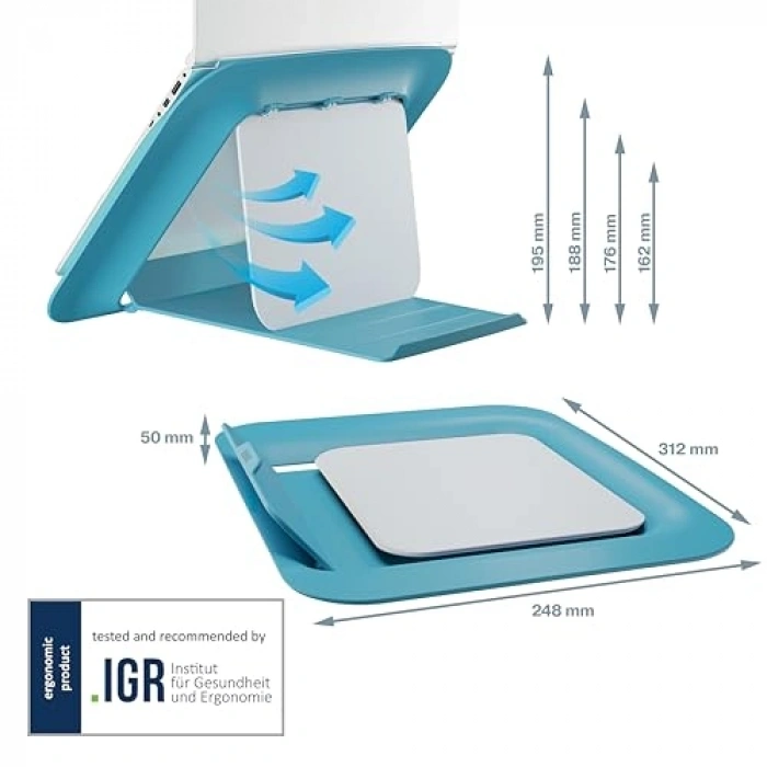 Cosy Ergo Laptop Standı , Mavi