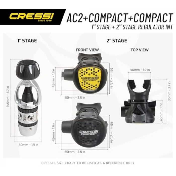 Cressi Ahtapot AC2 Compact + Octopus Xs