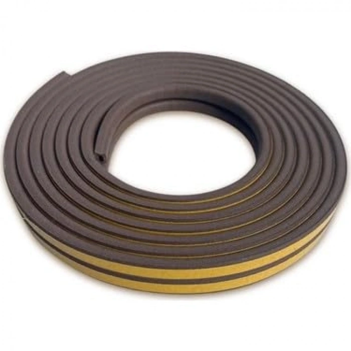 D tipi kapı bandı, 6 metre uzunluk, kahverengi