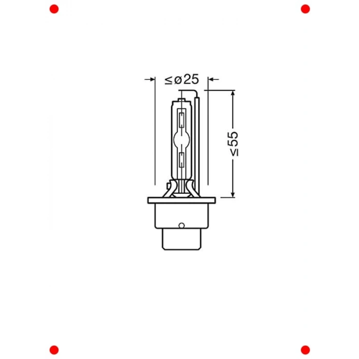 D2S Xenon Far Ampulü (35W, 4000K)