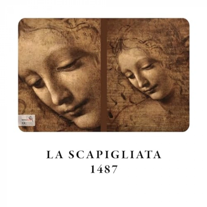 Da Vinci Defter Seti, A6, 4lü, Çizgisiz, Sarı Krem