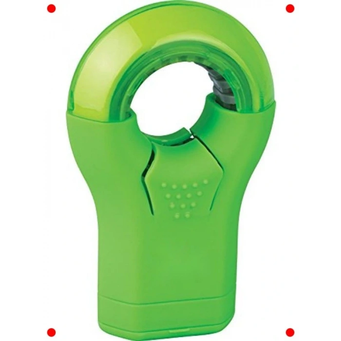 Dahili Silgili Yeşil Kalemtıraş - Tekli