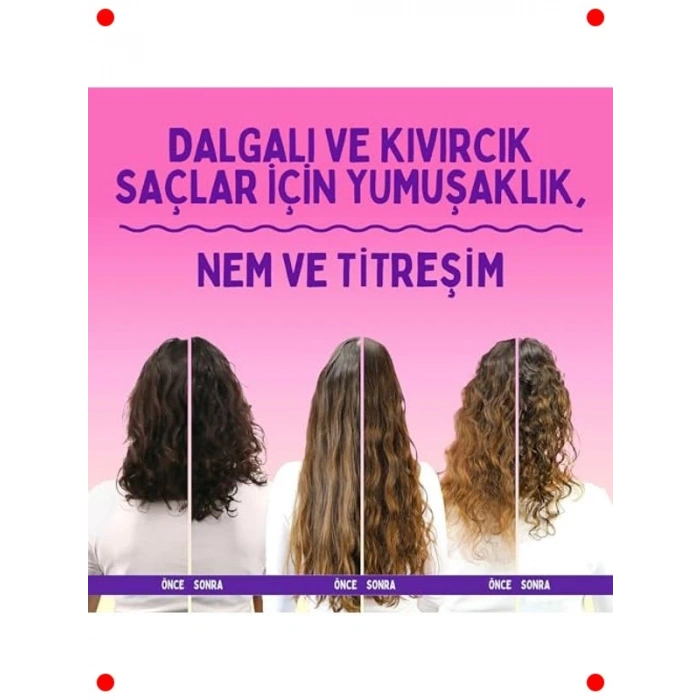 Dalgalı ve Kıvırcık Saçlar İçin Durulanmayan Krem