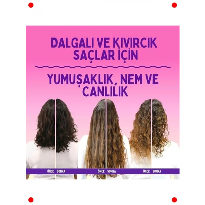 Dalgalı ve Kıvırcık Saçlar İçin Nemlendirici Saç Kremi 1000ml