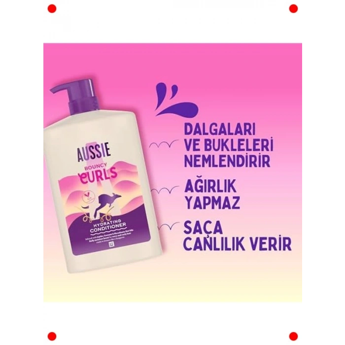 Dalgalı ve Kıvırcık Saçlar İçin Nemlendirici Saç Kremi 1000ml