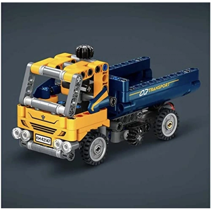 Damperli Kamyon Yapım Seti - İnşaat Temalı Oyuncak (177 Parça)