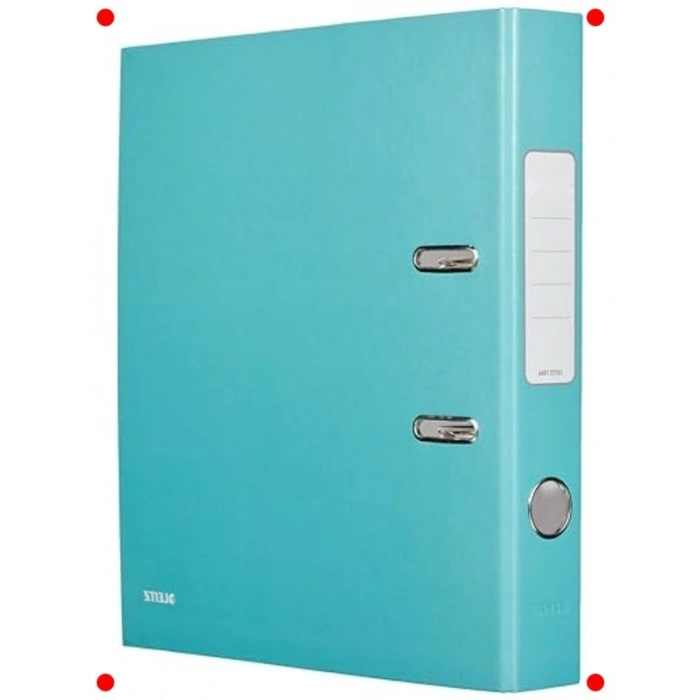 Dar Metalik Buz Mavisi 180° Geniş Açılı Klasör