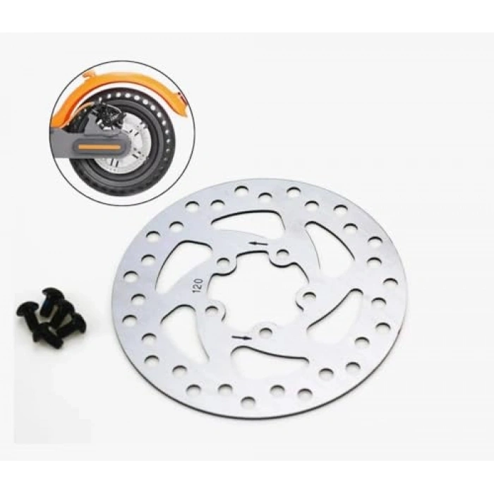 Dayanıklı 120 mm Scooter Fren Diski - Metal Yapı