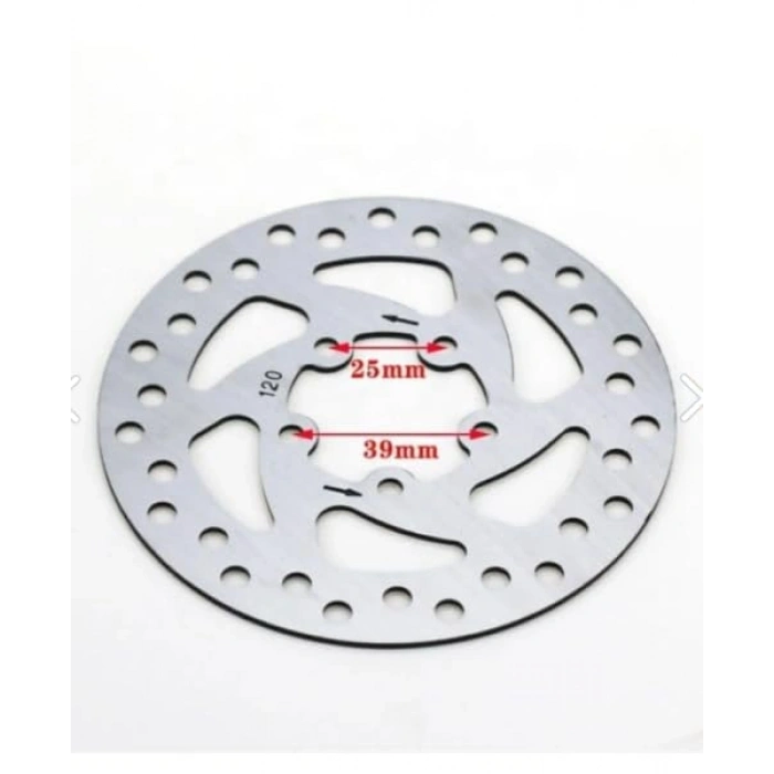 Dayanıklı 120 mm Scooter Fren Diski - Metal Yapı