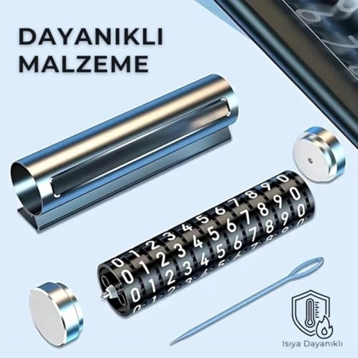 Dayanıklı Araç İçi Park Telefon Numarası, Çevirmeli Tasarım