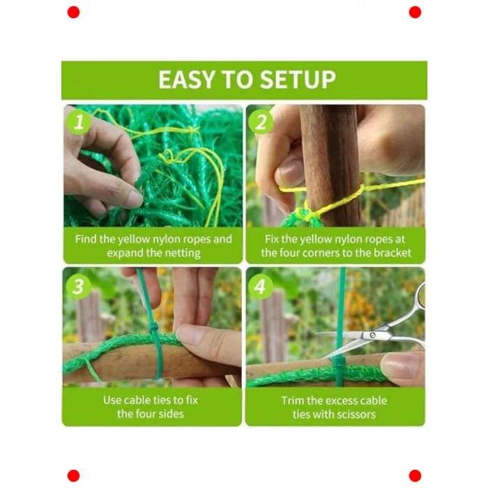 Dayanıklı Bahçe Koruma Filesi - Bitki ve Sebze - 1.8x2.7M