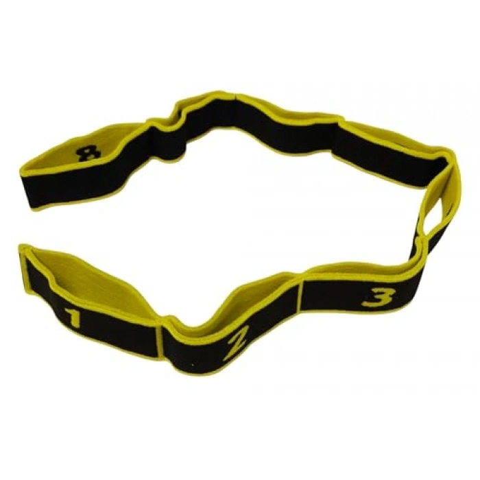 Dayanıklı Elastik Egzersiz Bandı, Sarı Renk ve Örme Dokuma