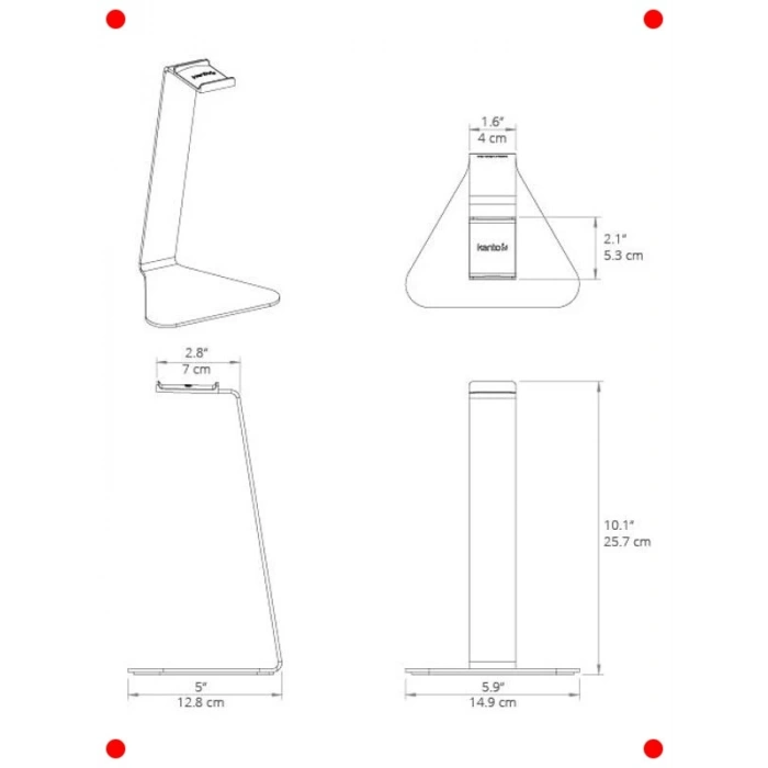 Dayanıklı Kulaklık Standı (Beyaz)