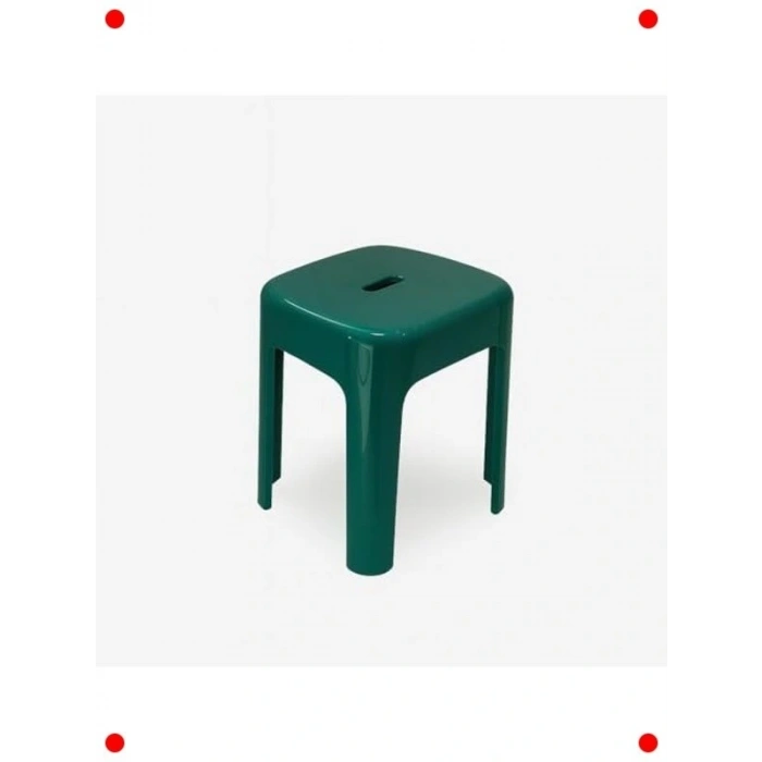 Dayanıklı Plastik Çok Amaçlı Tabure (Yeşil)