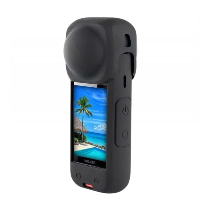 Dayanıklı Silikon Koruma Kılıfı, Insta 360 X4 Uyumlu