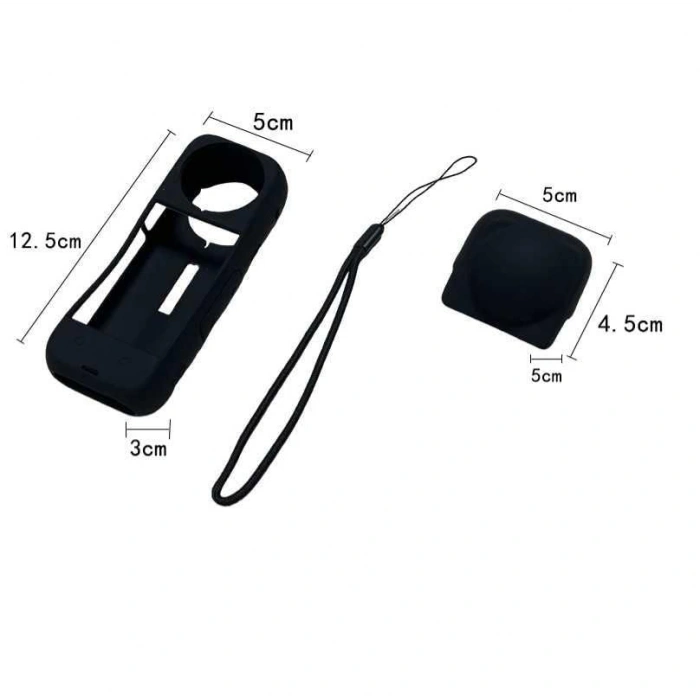 Dayanıklı Silikon Koruma Kılıfı, Insta 360 X4 Uyumlu
