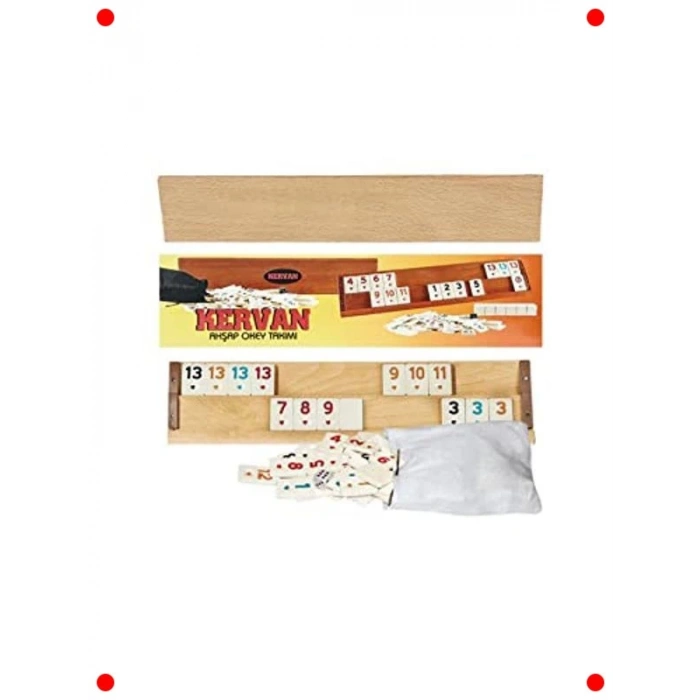 Dekoratif Ahşap Okey Takımı Kervan