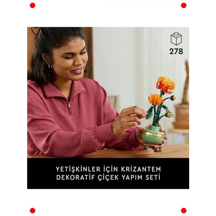 Dekoratif Kasımpatı Çiçeği Yapım Seti - Yetişkinler İçin