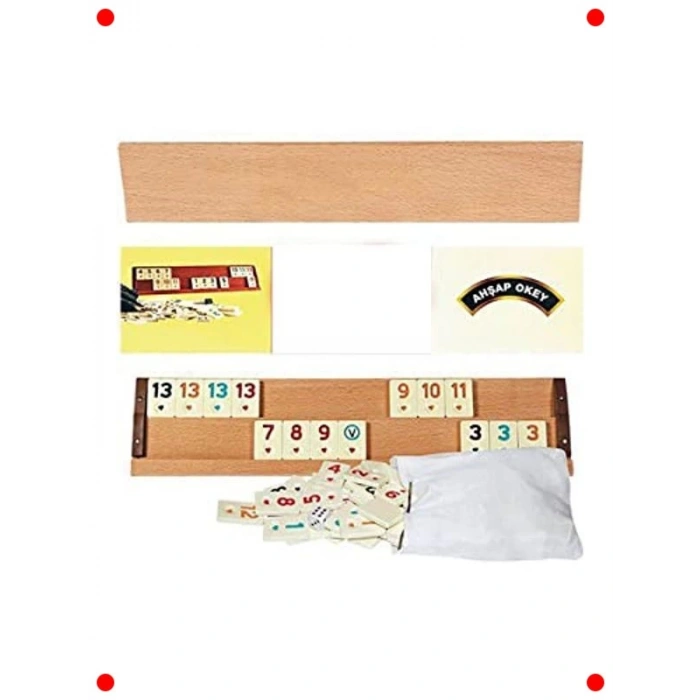 Dekoratif Sağlam Ağaç Okey Takımı