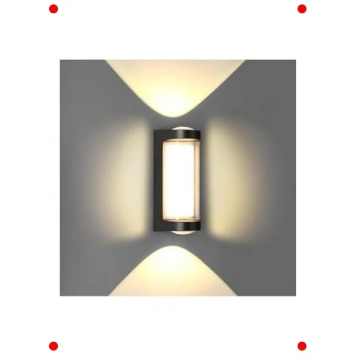 Dekoratif Su çirmez 9W Üç Yönlü LED Aplik