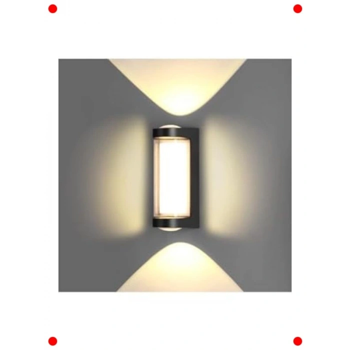 Dekoratif Su Geçirmez 9W Üç Yönlü LED Aplik