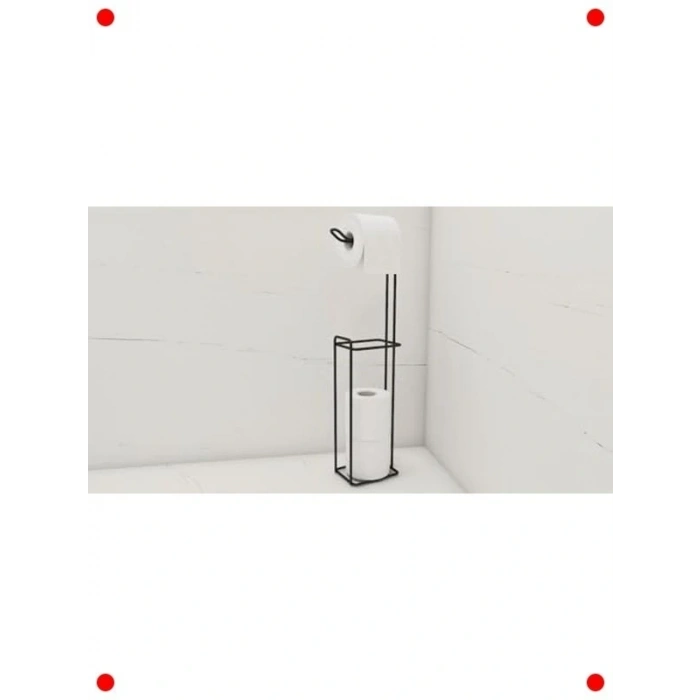 Dektif Ayaklı Yedekli Tuvalet Kağıtlığı