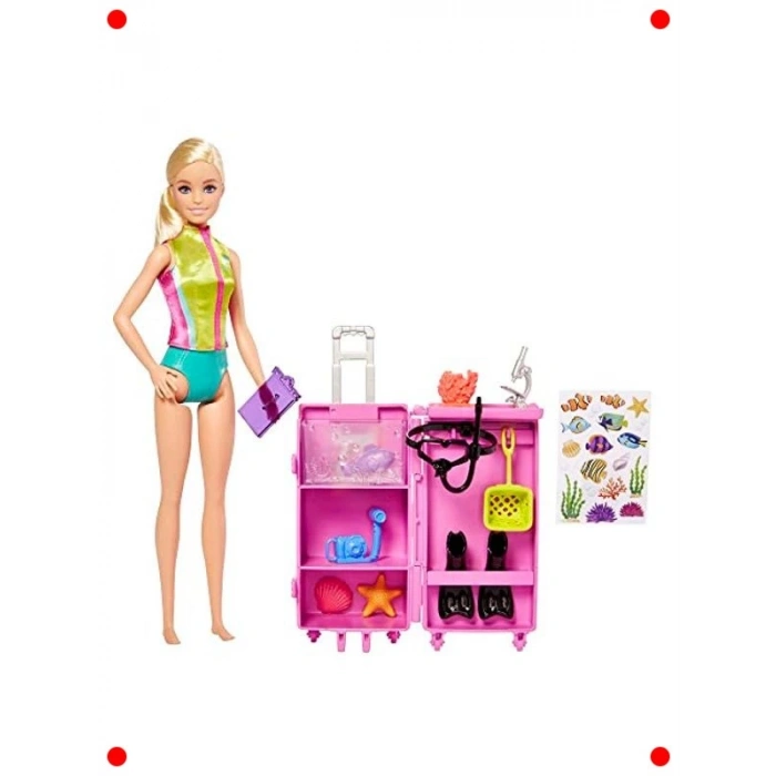 Deniz Biyoloğu Bebek ve Laboratuvar Seti