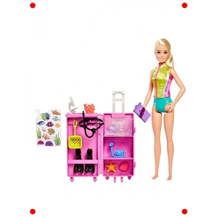 Deniz Biyoloğu Bebek ve Laboratuvar Seti