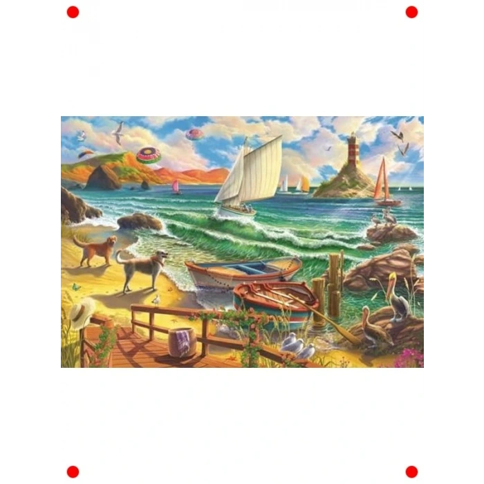 Deniz Etkisi Temalı 500 Parça Yetişkin Yapboz