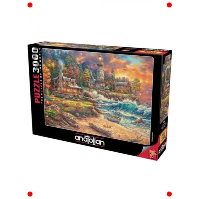 Deniz Feneri Manzaralı 3000 Parça Yapboz