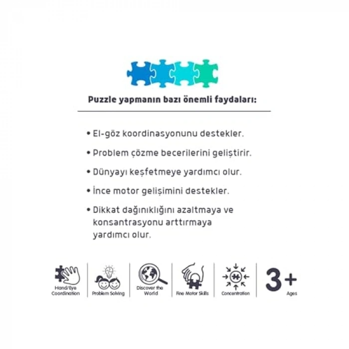 Deniz Hayvanları Temalı 50 Parça Puzzle Seti