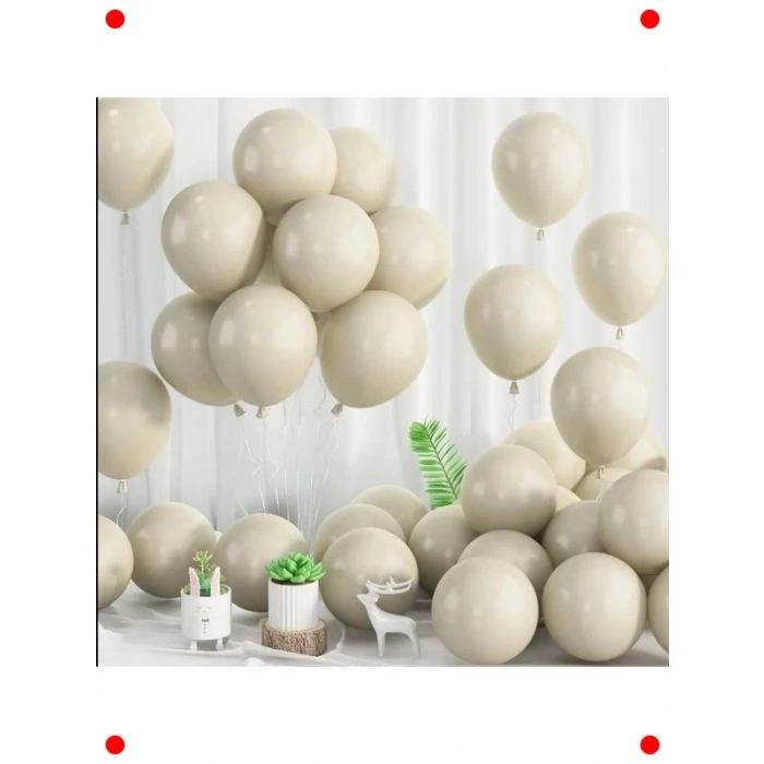 Deniz Kumu Rengi Parti Balonları, 10 Adet