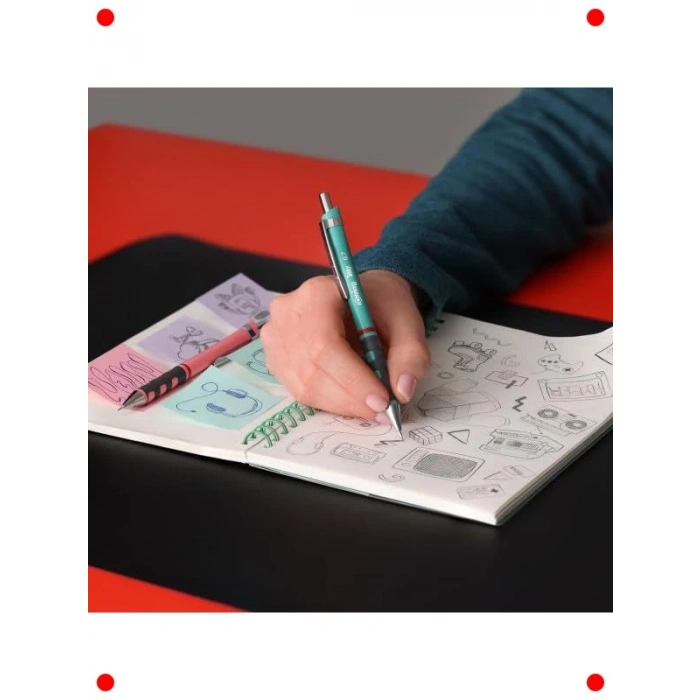 Deniz Mavi Mekanik Kalem ve Silgi Seti (0.7 mm)