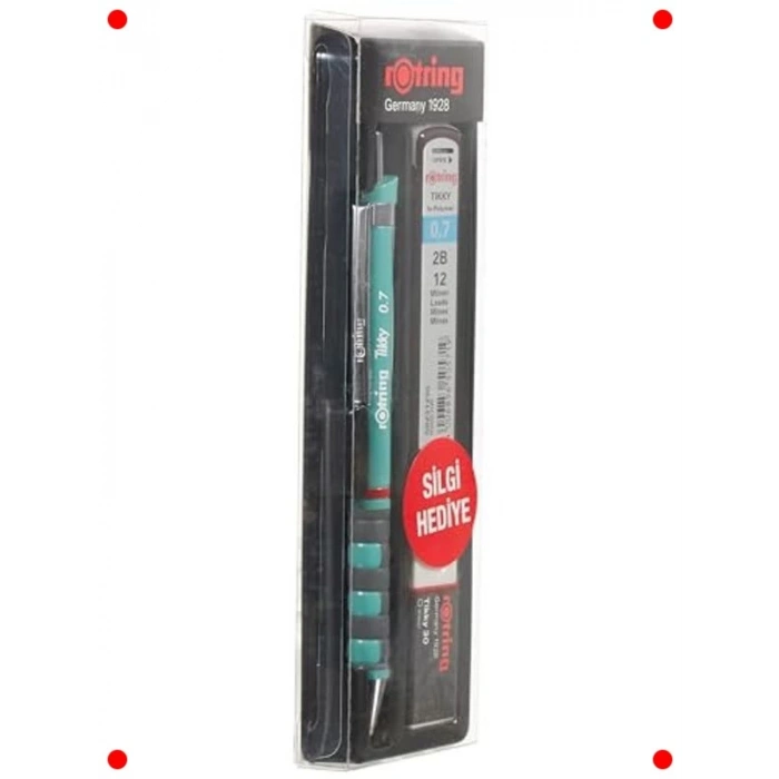 Deniz Mavi Mekanik Kalem ve Silgi Seti (0.7 mm)