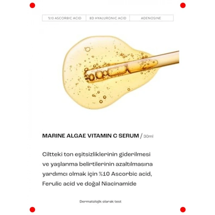 Deniz Yosunu ve C Vitamini Cilt Serumu 30 ml