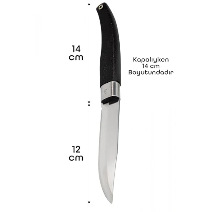 Denizli Yatağan Paslanmaz Çelik Çakı  Plastik Saplı 26 cm