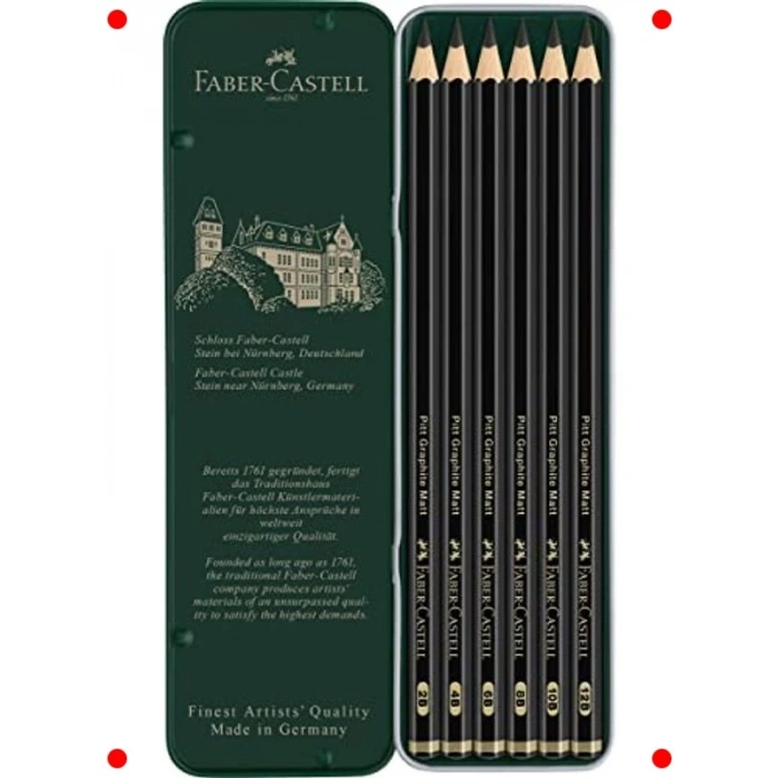 Dereceli Ultra Mat Kurşun Kalem Seti (6lı)