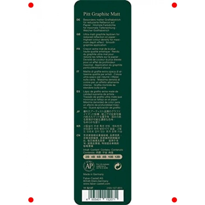 Dereceli Ultra Mat Kurşun Kalem Seti (6lı)