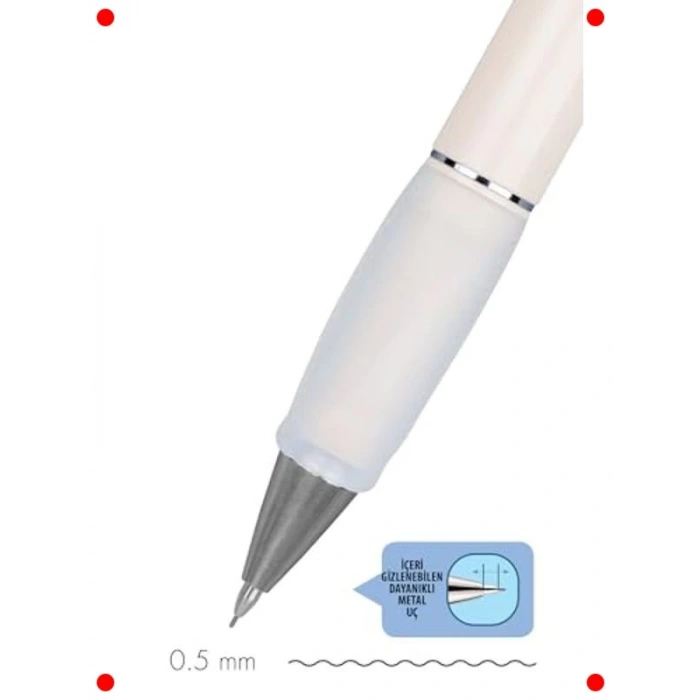 Derin Mekanik Kurşun Kalem 0.5MM Fildişi