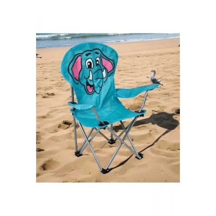 Desenli Çocuk Kamp Sandalyesi, Taşıma Çantalı