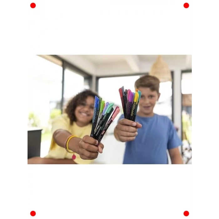 Desenli İnce Uçlu Keçeli Kalem (Fineliner)