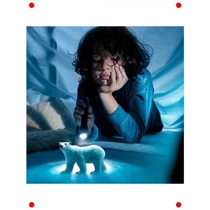 Detaylı Kutup Ayısı Oyuncak Figürü